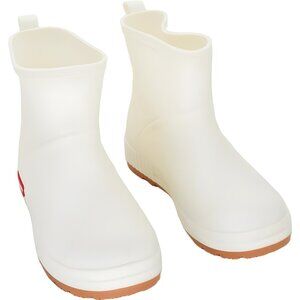 Women's Beige Ankle Rain Boots, Size 9.5, Fast Shipping